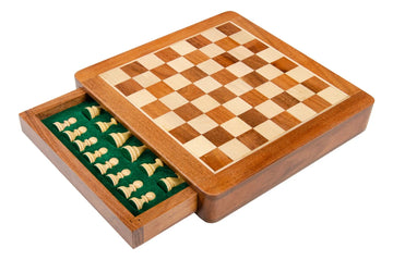 WOODEN MAGNETIC Travel Chess Set - 10