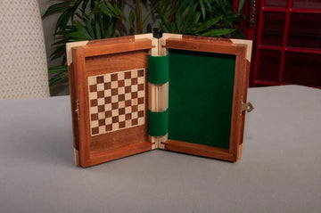 BOOK WOODEN MAGNETIC Travel Chess Set - SMALL