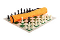 Quiver Chess Set Combination - Single Weighted Regulation Pieces | Vinyl Chess Board | Quiver Bag