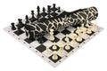 Quiver Chess Set Combination and Triple Weighted Regulation Pieces | Thin Mousepad Chess Board | Quiver Bag