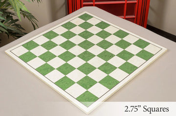 Bird's Eye Maple and Greenwood Standard Traditional Chess Board