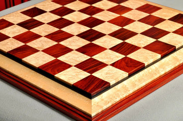 PRE-ORDER - Signature Contemporary III Luxury Chess board - COCOBOLO / BIRD'S EYE MAPLE - 2.5
