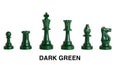 Regulation Colored Plastic Chess Pieces - 3.75