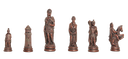 Roman Themed Chess Pieces - Metal