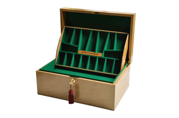 The House of Staunton *NEW* Fitted Coffer Chess Box - Bird's Eye Maple