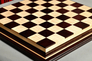 Signature Contemporary IV Luxury Chess board - AFRICAN PALISANDER / CURLY MAPLE - 2.5