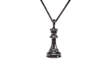 Caissa Collection Chess Pendant Necklace – QUEEN