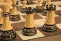 The Burnt Zagreb '59 Series Chess Set, Box, & Board Combination