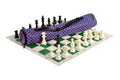 Quiver Chess Set Combination - Single Weighted Regulation Pieces | Vinyl Chess Board | Quiver Bag