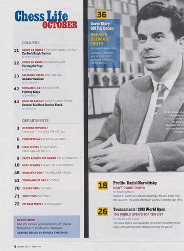 CLEARANCE - Chess Life Magazine - October 2013 Issue