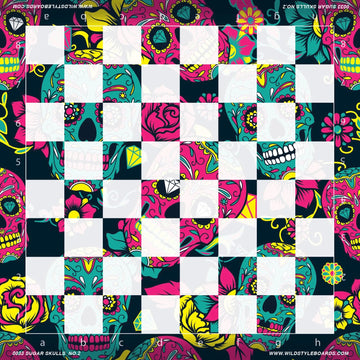 Sugar Skulls No. 2 - Full Color Vinyl Chess Board