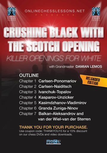 CLEARANCE - Crushing Black with the Scotch Opening - EMPIRE CHESS