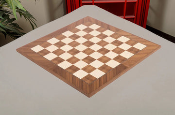 Walnut and Maple Standard Traditional Chess Board