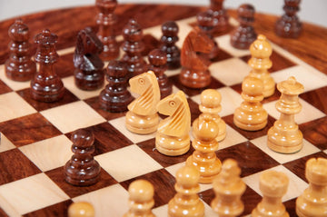 MAGNETIC WOODEN Travel Chess Set - 9