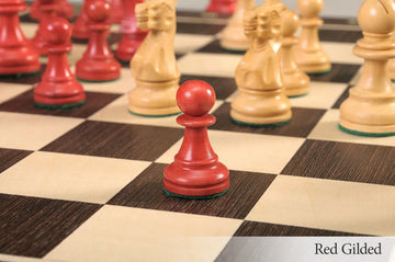 The Grandmaster Series Gilded Chess Pieces - 3.25