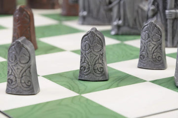 The Isle of Lewis Chess Set, Box, & Board Combination