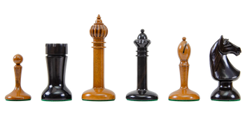 The Circa 1910 Lasker Schlechter World Chess Championship Series Chess Pieces - 4.5" King