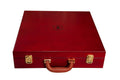 Fitted Briefcase Chess Box - Red Burl