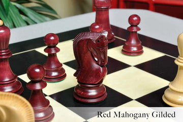 The Zagreb '59 Series Gilded Chess Pieces - 3.875