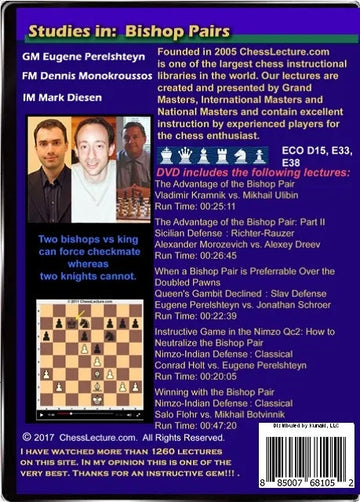 E-DVD Studies in: Bishop Pairs - Chess Lecture - Volume 170