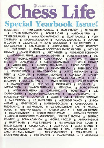 CLEARANCE - Chess Life Magazine - April 1990 Issue