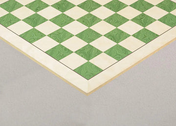 Bird's Eye Maple and Greenwood Standard Traditional Chess Board - 3