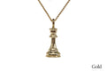 Caissa Collection Chess Pendant Necklace – QUEEN