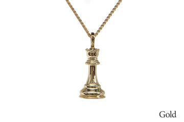 Caissa Collection Chess Pendant Necklace – QUEEN