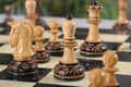 The Burnt Golden Rosewood Dubrovnik Series Chess Pieces - 3.75