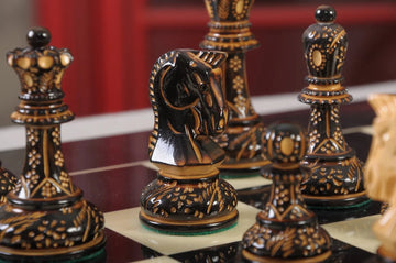 The Burnt Dubrovnik Series Chess Pieces - 3.75