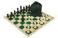 Drawstring Chess Set Combination with Silicone Chess Board and Single Weighed Pieces