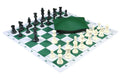Basic Chess Set Combination with Mousepad Board and Single Weighted Regulation Plastic Chess Pieces