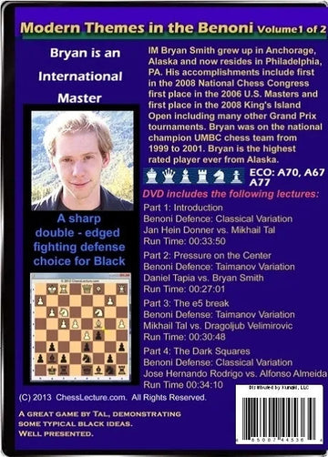 E-DVD Modern Themes in the Benoni - 2 DVDs - Chess Lecture - Volume 66