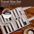 Sondergut Backgammon Roll-Up Travel Set