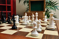 The Reykjavik II Series Bone Chess Pieces - 3.75