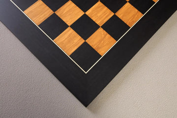 Blackwood and Olivewood Standard Traditional Chess Board - Satin Finish