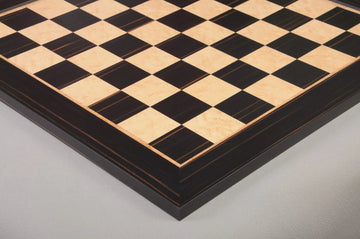 Macassar Ebony & Bird's Eye Maple Signature Traditional Chess Board