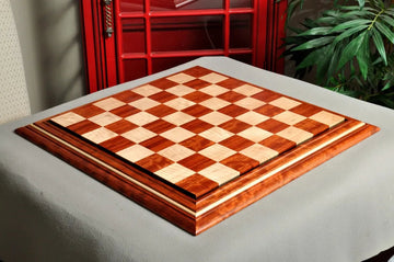 Signature Contemporary II Chess Board - Bubinga/ Curly Maple - 2.5" Squares