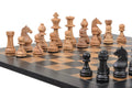 Rechapados Ferrer Chess Set and Black Olive Chess Board Combination
