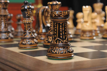 The Burnt Zagreb '59 Series Chess Set, Box, & Board Combination