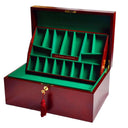 The House of Staunton *NEW* Fitted Coffer Chess Box - Red Burl