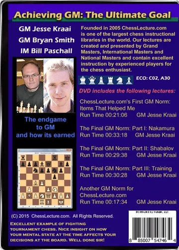 Achieving GM - The Ultimate Goal - 2 DVDs - Chess Lecture - Volume 123