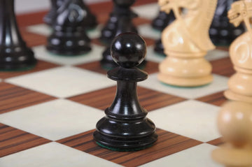 The Leicester Series Chess Set, Box, & Board Combination