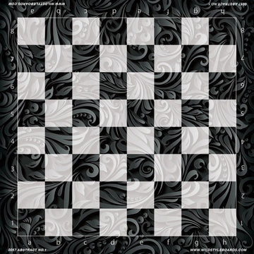 Abstract No. 1  - Full Color Vinyl Chess Board