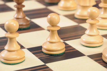 The B.H. Wood Series Chess Pieces - 3.75