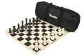 ChessKid Deluxe Chess Set Combination and Single Weighted Regulation Pieces | Vinyl Chess Board | Deluxe Bag