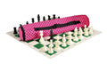 Quiver Chess Set Combination - Single Weighted Regulation Pieces | Vinyl Chess Board | Quiver Bag