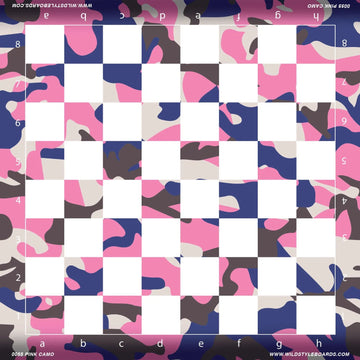 Pink Camo - Full Color Vinyl Chess Board