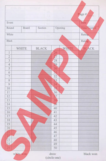 CHESS PLAYER Chess Scorebook (120 Moves/Game) - BLUE