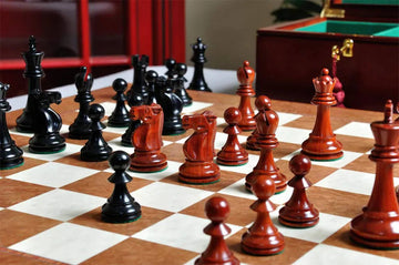The Reykjavik II Series Prestige Chess Set, Box, & Board Combination
